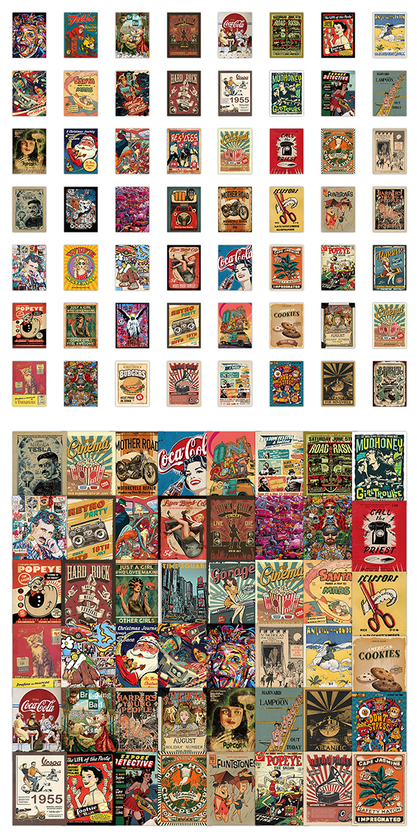  ヴィンテージポスター ステッカー2