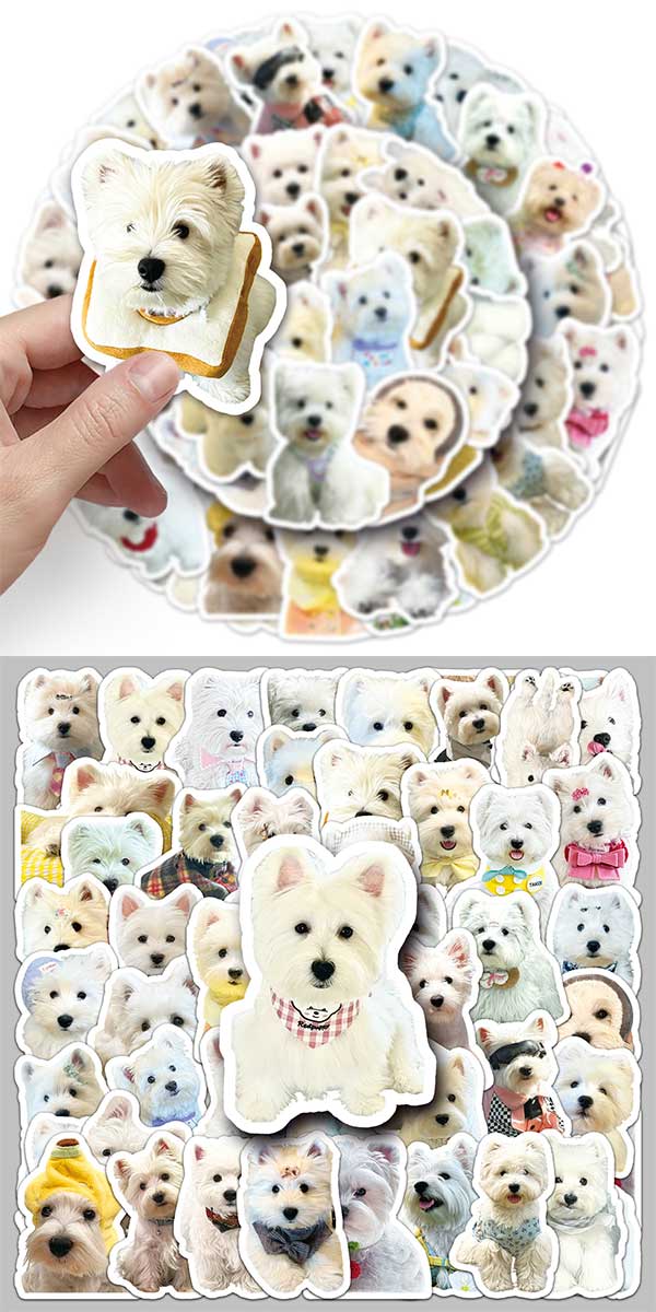 ウエストハイランドホワイトテリア ステッカー5