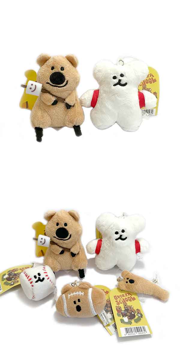 ダイノテン Dinotaeng 韓国 クオッカ ぬいぐるみ 人形 キーリング クオッカ＆ボボ ぬいぐるみ キーホルダー QUOKKA & BOBO Dinotaeng