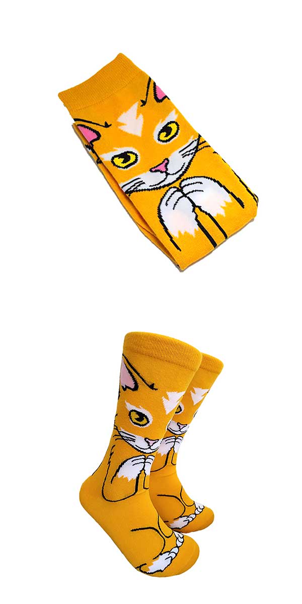 ネコ柄ソックス2