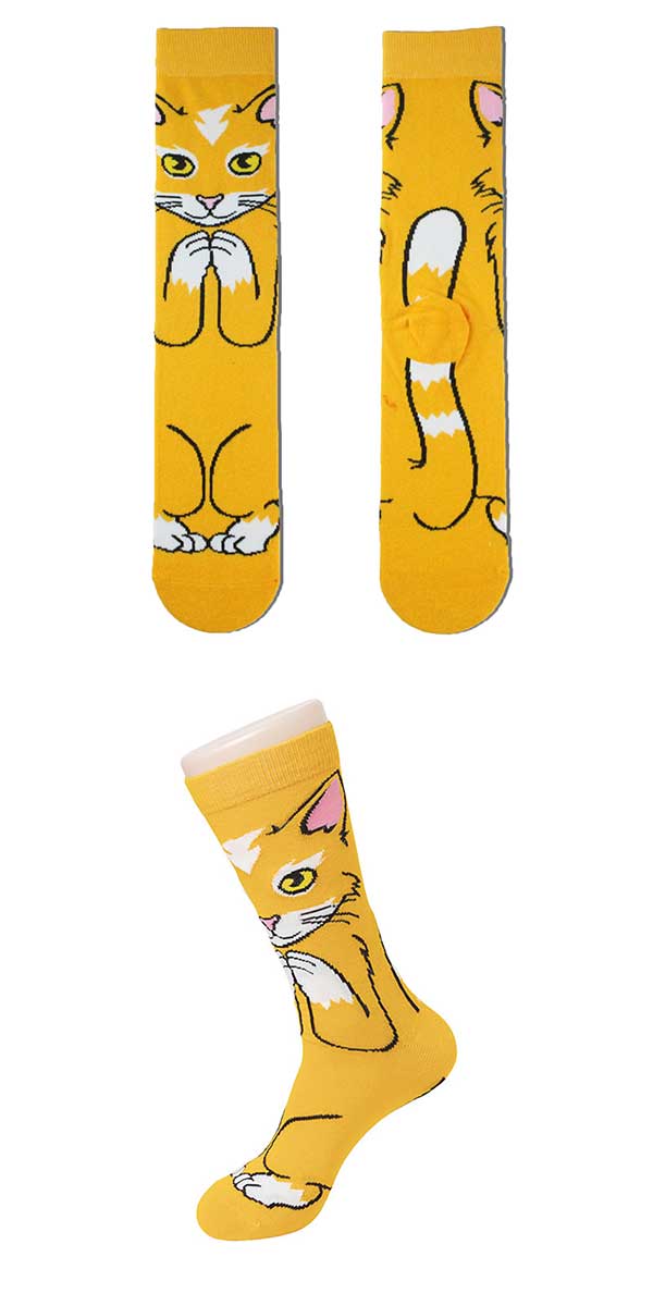 ネコ柄ソックス3