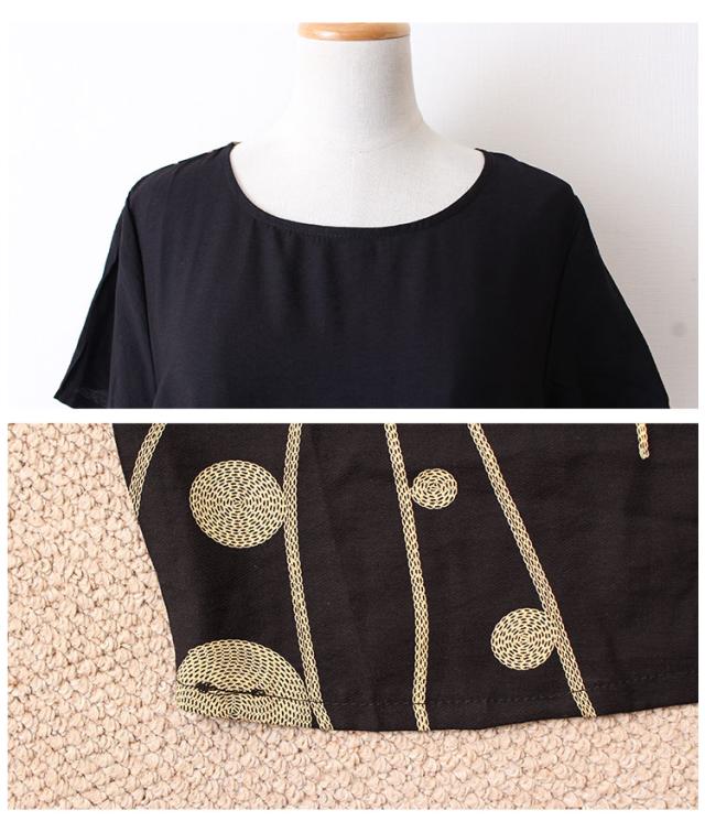 刺繍柄のミモレ丈コクーンワンピース【4月17日8時販売新作】