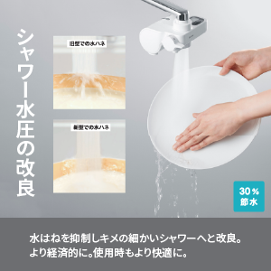シャワー水圧の改良