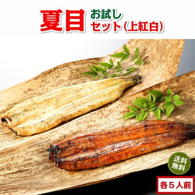 豊橋うなぎセット 上紅白