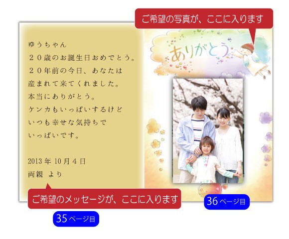 まとめ買い歓迎 二十歳 誕生日プレゼント 歳 絵本 息子 娘 名入れ 親 から 子 名前入り 世界に一つ オリジナル絵本 両手いっぱいのありがとう 新入荷 Lovemesomegadgets Com