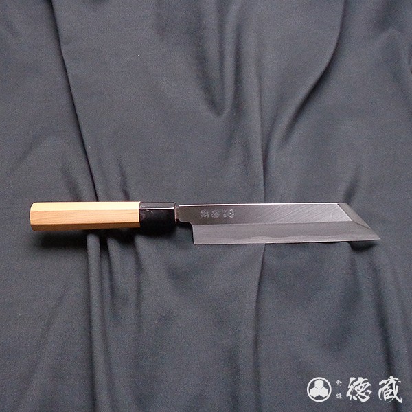 上白鋼 ムキモノ包丁 イチイ八角柄 180mm 片刃 上白鋼 イチイ八角柄 日本製 徳蔵刃物・TOKUZO KNIVES・JAPAN・Kitchen  Knives・包丁