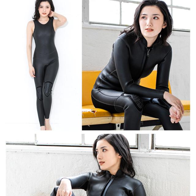 FELLOW ロングジョン＆タッパー セット 2.5mm ウェットスーツ レディース サーフィン スキン JPSA 日本規格 SUP