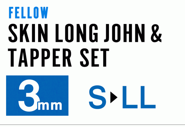 FELLOW ロングジョン＆タッパー セット 2.5mm ウェットスーツ レディース サーフィン スキン JPSA 日本規格 SUP