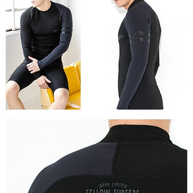 FELLOW ウェットスーツ ノンジップタッパー 1.5mm ジャージ ロングスリーブ 長袖 サーフィン JPSA 日本規格 SUP