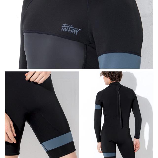 FELLOW ウェットスーツ メンズ 2.5mm ロングスプリング バックジップ ロンスプ サーフィン JPSA 日本規格 SUP