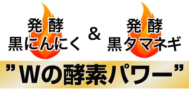 発酵黒にんにく＆発酵黒たまねぎ ”Wの酵素パワー”