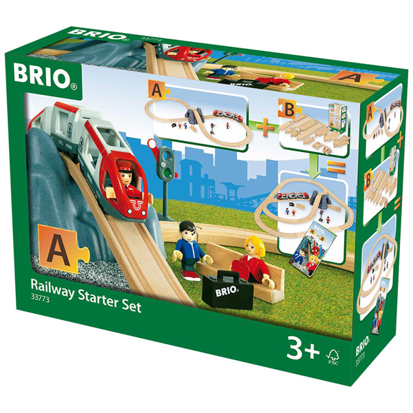 BRIO ブリオ レールウェイセット 木製レール8の字スターター