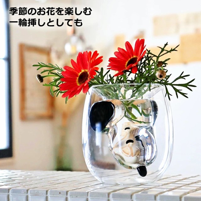スヌーピー ギフト ダブルウォール グラス ガラスコップ