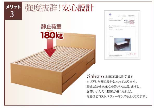 得価新作 ベッド セミダブル 日本製_棚・コンセント付き大容量すのこチェストベッド サルバト お客様組立 セミダブルベッド 送料無料の通販はau PAY マーケット - アスプラ|商品ロットナンバー:32643 最新作定番