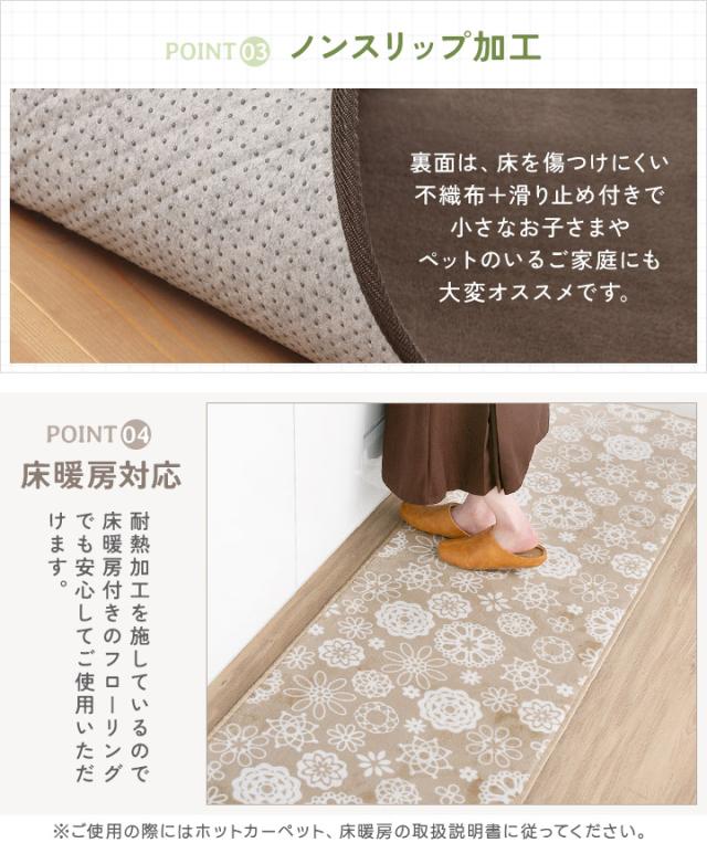 フランネルキッチンマット