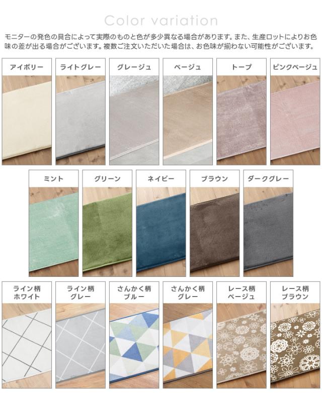 フランネルキッチンマット