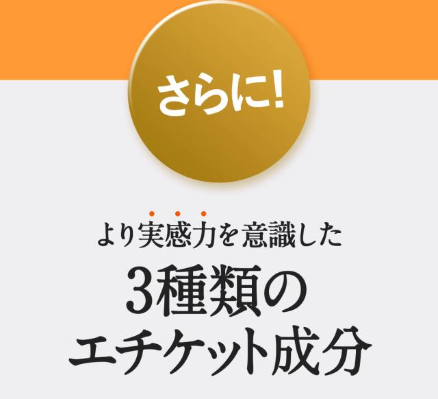 3種類のエチケット成分
