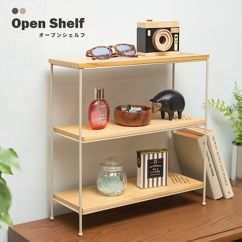 ラック 棚 3段 木製 おしゃれ オープンシェルフ オープンラック 収納ラック 収納 スリム 天然木 収納棚 部屋 トイレ 玄関 小物置き ラック 安い 人気 コンパクト 省スペース カフェ シンプル ナチュラル かわいい 一人暮らし ベージュ アイボリー ブラウン azm 家具