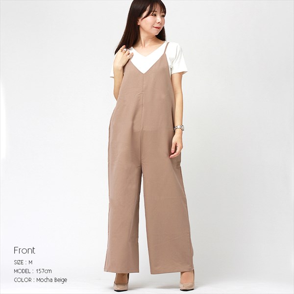 サロペット コーデ 春 キャミソール オールインワン サロペット パンツ レディース ワイドパンツ 春夏 ガウチョパンツ 春 きれいめ キャミワンピース マタニティー ワンピース キャミワンピ ロング スカーチョ 20代 30代 40代 50代 マタニティ 服 ゆったり 大きいサイズ フレアパンツ 大人 大きいサイズ 春夏 Ladies womans onepiece ブラック カーキ ネイビー ボルドー ミルキーベージュ