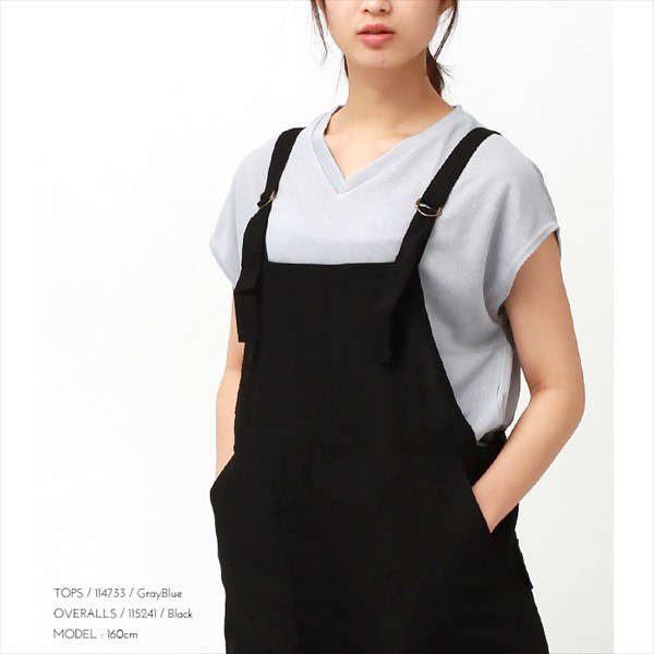 サロペット パンツ レディース リネンブレンド ベイカー ワイド サロペット 夏 無地 オーバーオール ボトムス ストラップ バックポケット カジュアル bottoms pants Ladies ラテカラー ブラック 黒 グレー ベージュ カーキ ネイビー テラコッタ 大人 20代 30代 40代 コーデ