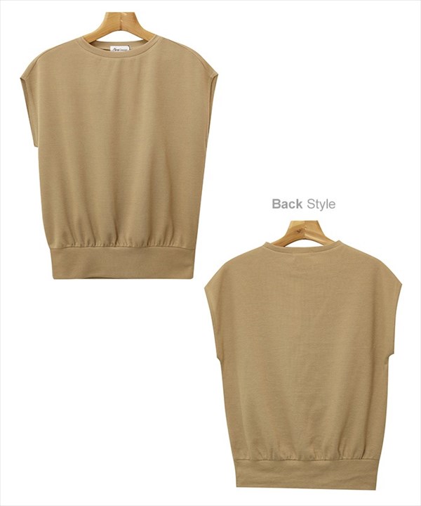 トップス ニット ノースリーブ レディース 半袖 フレンチスリーブ 袖なし 無地 カットソー クルーネック 春夏 ゆったり オフィスカジュアル トップス 大人 かわいい 夏