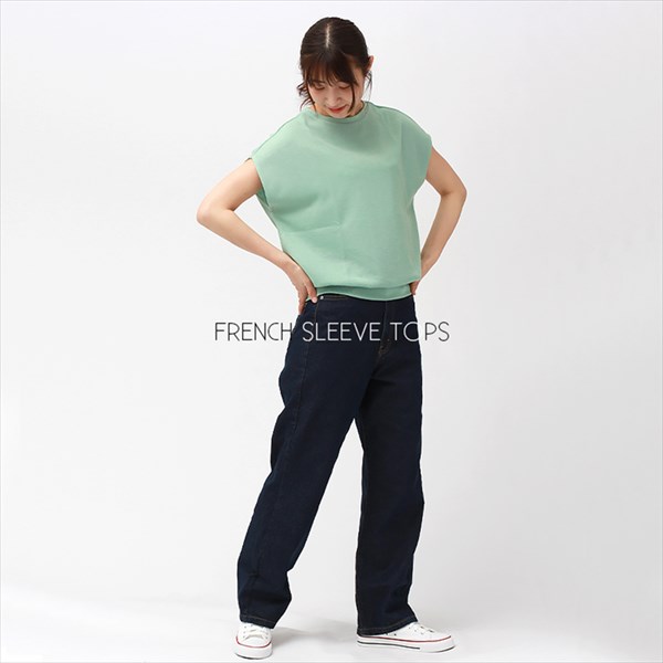 トップス ニット ノースリーブ レディース 半袖 フレンチスリーブ 袖なし 無地 カットソー クルーネック 春夏 ゆったり オフィスカジュアル トップス 大人 かわいい 夏