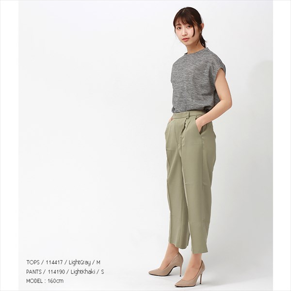 トップス ニット ノースリーブ レディース 半袖 フレンチスリーブ 袖なし 無地 カットソー クルーネック 春夏 ゆったり オフィスカジュアル トップス 大人 かわいい 夏