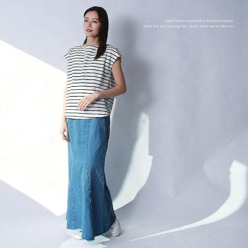 Tシャツ フレンチスリーブ フレンチ袖 半袖 ブラウス トップス ボーダー 柄 ブラック 黒 ホワイト 白 ネイビー グレージュ ブルー グレー カットソー カジュアル シンプル 無地 着回し M L 春 夏 秋 きれいめ かわいい オフィスカジュアル シワになりにくい タック お出かけ デート 楽ちん Ladies 20代 30代 40代 送料無料