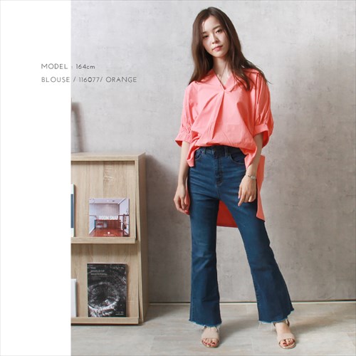 送料無料 ワッシャーコットン 袖ギャザー スキッパー ブラウス レディース プルオーバー シンプル 体型カバー 春 夏 秋 オフィスカジュアル かわいい お出かけ デート 楽ちん ゆったり Ladies 20代 30代 40代