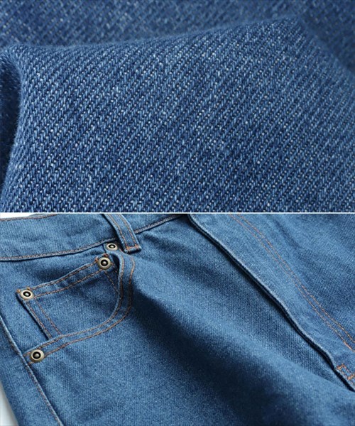 送料無料 デニム ストレート パンツ レディース ハイウエスト コットン フロントボタン ジップ ナチュラル 抜け感 M/Lサイズ 春 夏 秋 冬 オフィスカジュアル かわいい お出かけ デート 楽ちん ゆったり Ladies 20代 30代 40代