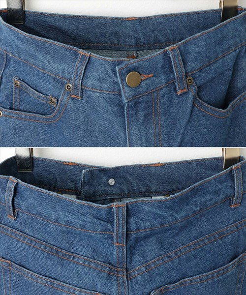 送料無料 裾フリンジ デニム ワイドパンツ レディース ハイウエスト フロントボタン ジップ コットン ナチュラル 抜け感 M/Lサイズ 春 夏 秋 冬 オフィスカジュアル かわいい お出かけ デート 楽ちん ゆったり Ladies 20代 30代 40代