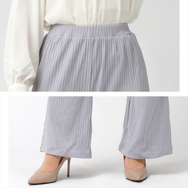 リブカットソー フレアパンツ ストレッチ ワイドパンツ レディース きれいめ 送料無料 美脚パンツ ドロスト フレア リブパンツ フレアパンツ リブ 春 秋冬 ウエストゴム オフィスカジュアル ゆったり 体型カバー かわいい お出かけ デート