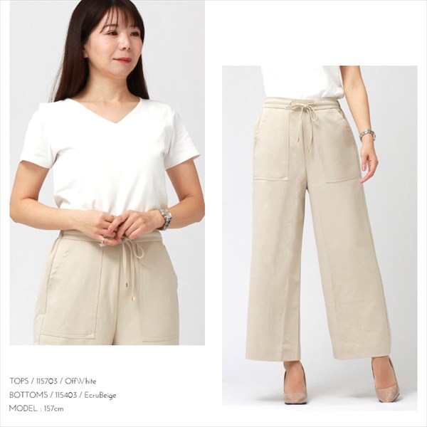 ワイドパンツ レディース 秋冬 きれいめ ドロスト ゴールドパーツ ベイカーパンツ リブパンツ 冬 ゆったり ウエストゴム 春 ドローストリング ゆったり 黒 Ladies bottoms pants ブラック ホワイト ベージュ グレージュ モカブラウン ネイビー カーキ 大人 20代 30代 40代 コーデ