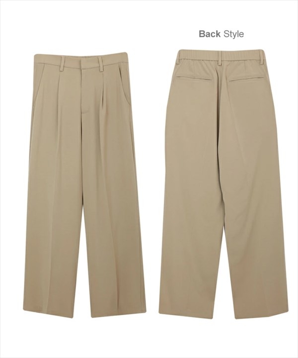 センタープレス ワイドパンツ ウエストゴム センタープレスパンツ ワイドパンツ レディース