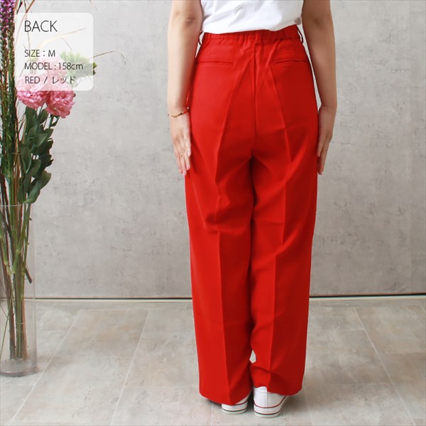 センタープレス ワイドパンツ ウエストゴム センタープレスパンツ レディース ワイド パンツ とろみ素材 上品 フロントホック バックポケット ボトムス 体型カバー おしゃれ おすすめ かわいい 可愛い オフィスカジュアル お出かけ デート 楽ちん ゆったり Ladies bottoms pants ブラック 黒 ブラウン グリーン イエロー 20代 30代 40代 春新作 OR 新作 大人 コーデ 春新作 OR 新作