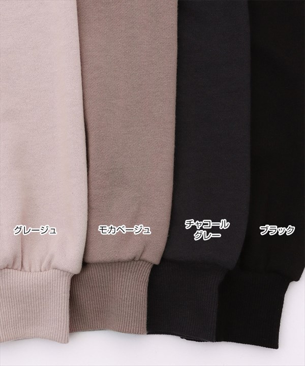 スウェットパーカー オーバーサイズ パーカー 裏毛 バックスリット スエット スウェット トップス レディース