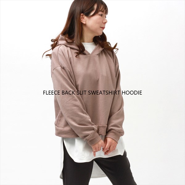 スウェットパーカー オーバーサイズ パーカー 裏毛 バックスリット スエット スウェット トップス レディース カジュアル 長袖 クルーネック ルーズ ゆったり 体型カバー かわいい お出かけ デート 楽ちん Ladies womans tops 黒 アイボリー グレージュ モカ ブラック チャコールグレー 大人 20代 30代 40代 コーデ 春夏 秋冬