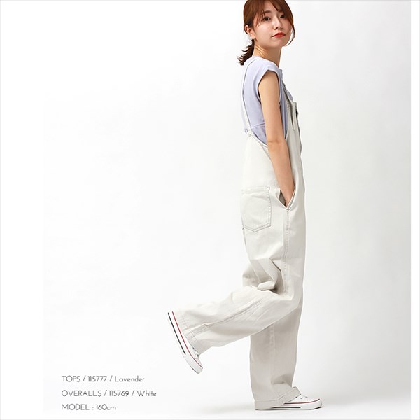送料無料 サロペット デニム パンツ フロントジップ コットンツイル ホワイトデニム レディース オーバーオール カジュアル 色落ち感 オーバーサイズ ストラップ ツイル ロング リラックス ワンマイルウェア カジュアル お出かけ デート 楽ちん ゆったり Ladies bottoms pants 黒 ブラック ブルー グリーン ホワイト ベージュ 白 20代 30代 40代 春新作 OR 新作 50代 大人 コーデ