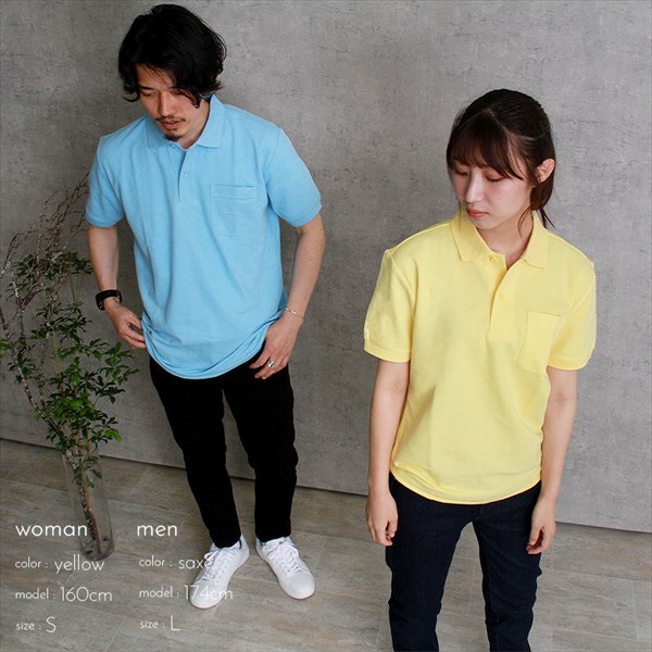 送料無料 ポロシャツ メンズ レディース 半袖 ポケット ポロ 無地 シンプル 大きいサイズ SS S M L XL 春 夏 秋 冬 作業着 吸汗 速乾 白 黒 グレー スポーツ かわいい お出かけ 楽ちん ゆったり Ladies tops 20代 30代 40代
