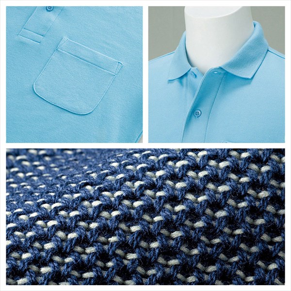 送料無料 ポロシャツ メンズ レディース 半袖 ポケット ポロ 無地 シンプル 大きいサイズ SS S M L XL 春 夏 秋 冬 作業着 吸汗 速乾 白 黒 グレー スポーツ かわいい お出かけ 楽ちん ゆったり Ladies tops 20代 30代 40代