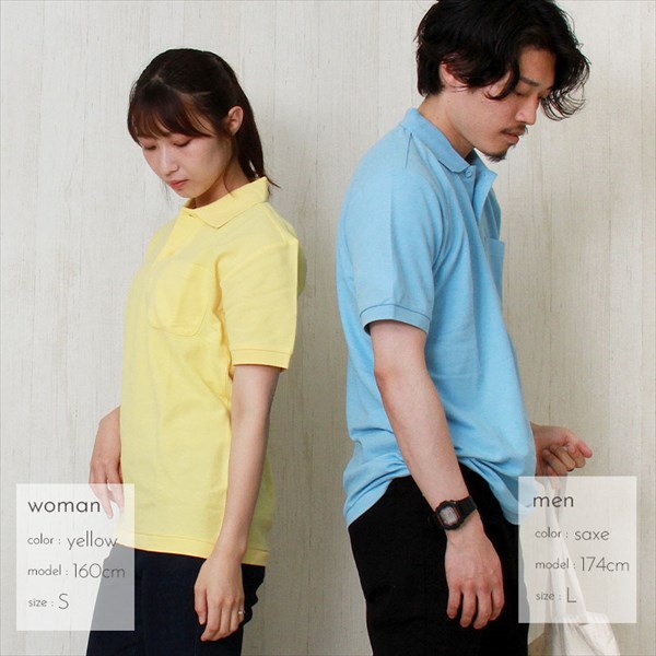 送料無料 ポロシャツ メンズ レディース 半袖 ポケット ポロ 無地 シンプル 大きいサイズ SS S M L XL 春 夏 秋 冬 作業着 吸汗 速乾 白 黒 グレー スポーツ かわいい お出かけ 楽ちん ゆったり Ladies tops 20代 30代 40代