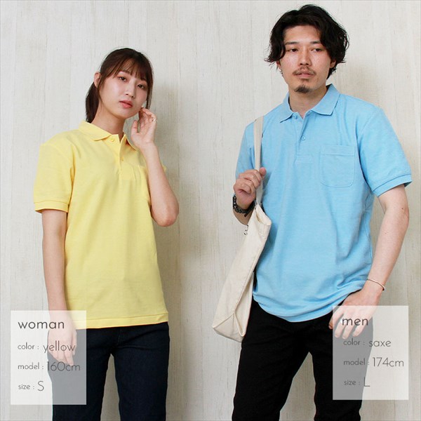 送料無料 ポロシャツ メンズ レディース 半袖 ポケット ポロ 無地 シンプル 大きいサイズ SS S M L XL 春 夏 秋 冬 作業着 吸汗 速乾 白 黒 グレー スポーツ かわいい お出かけ 楽ちん ゆったり Ladies tops 20代 30代 40代