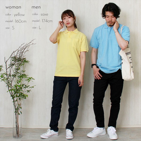 送料無料 ポロシャツ メンズ レディース 半袖 ポケット ポロ 無地 シンプル 大きいサイズ SS S M L XL 春 夏 秋 冬 作業着 吸汗 速乾 白 黒 グレー スポーツ かわいい お出かけ 楽ちん ゆったり Ladies tops 20代 30代 40代