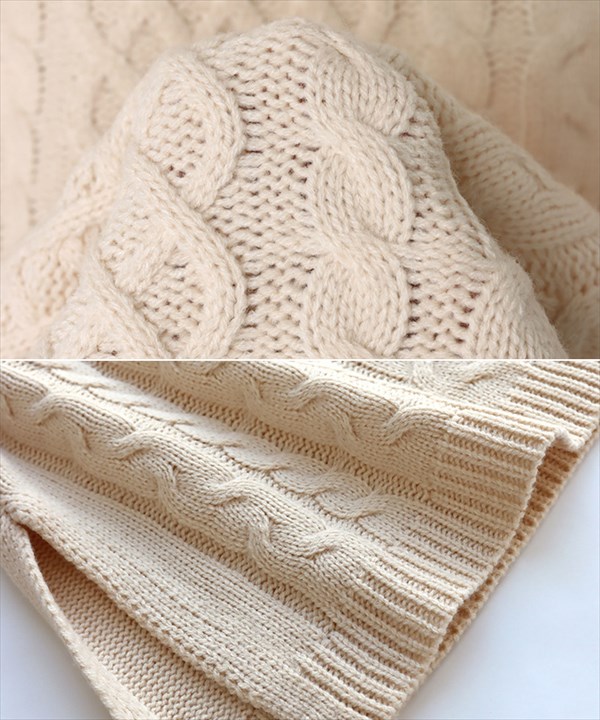 ケーブルニット ベスト セーター 2way ベルト付き ケーブル編み ニット ビックシルエット ニットベスト レディース 暖か オーバーシルエット ボリューム感 体系カバー