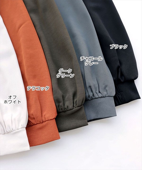 立ち襟 ワンピース フリル とろみ素材 衿ギャザー ボリューム袖 スタンドカラー 前後2way 長袖 ロング 袖ボリューム レディース リボンディティール おしゃれ