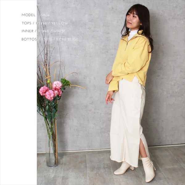 コットン 裏毛 短丈 ハーフジップ セーラーカラー 長袖 スウェット トップス レディース ショート丈 ドロップショルダー トレンド感 春 夏 秋 冬 オフィスカジュアル かわいい お出かけ デート 楽ちん ゆったり Ladies 20代 30代 40代