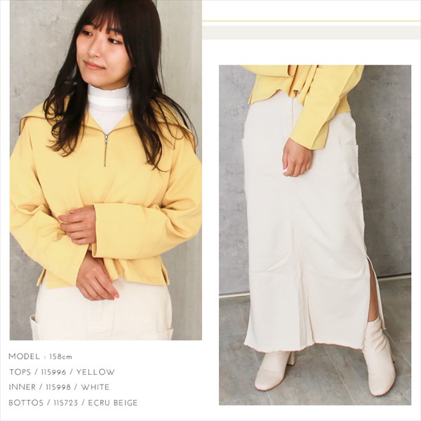 コットン 裏毛 短丈 ハーフジップ セーラーカラー 長袖 スウェット トップス レディース ショート丈 ドロップショルダー トレンド感 春 夏 秋 冬 オフィスカジュアル かわいい お出かけ デート 楽ちん ゆったり Ladies 20代 30代 40代