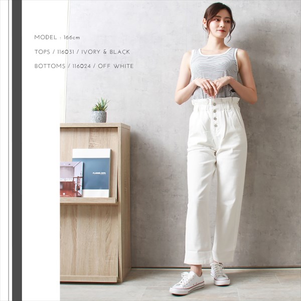 送料無料 コットンツイル ハイウエスト ギャザー ストレートパンツ ウエストゴム レディース チノ サイドポケット ナチュラル S/M/Lサイズ 春 夏 秋 冬 オフィスカジュアル かわいい お出かけ デート 楽ちん ゆったり Ladies 20代 30代 40代