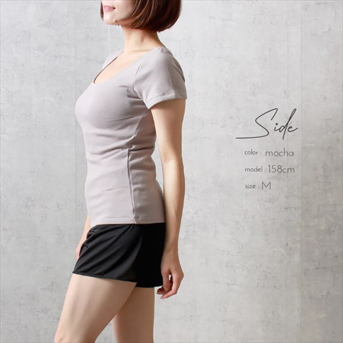 日本製 国産 made in japan Tシャツ レディース エアーかおる シンプル インナー インナーシャツ ラン型 Uネック 肌着 無地 肌触り 肌にやさしい アンダーウェア インナー インナーシャツ 大人 上品 スリム 大きいサイズ ブラック ベージュ マタニティー Ladies womans shrts inner