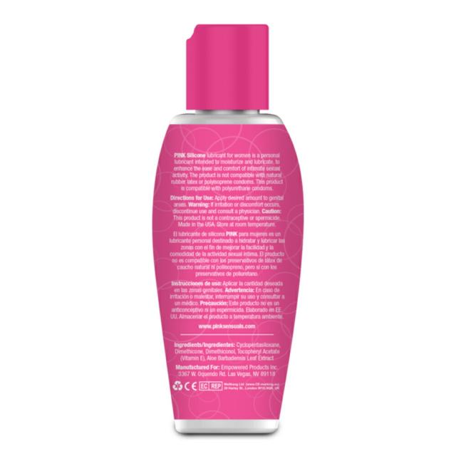 PINK Silicone ピンクシリコン 潤滑ジェル 2.8oz/80ml シリコンベース 保湿サポート
